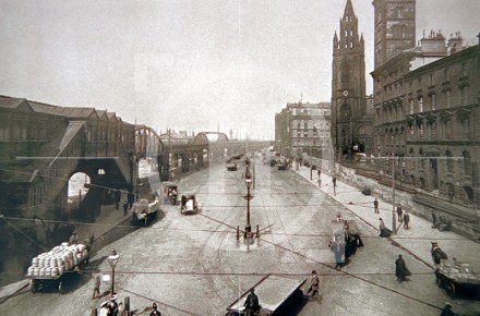 Looking northwards from bottom of Water Street, c 1900